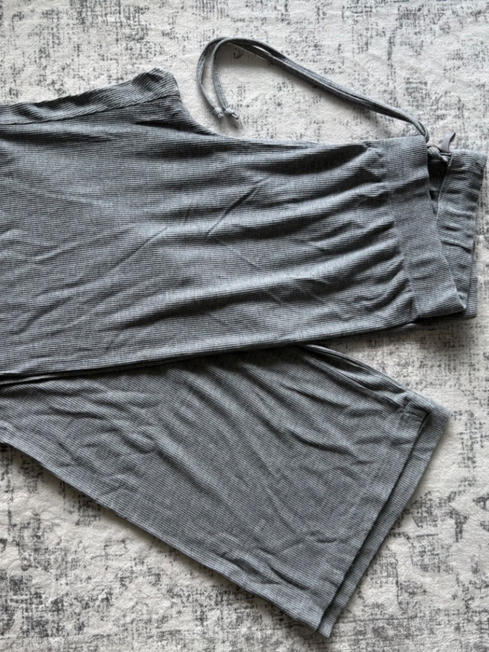 SKIMS Gray Ribbed Pjs - Picture 10 of 16